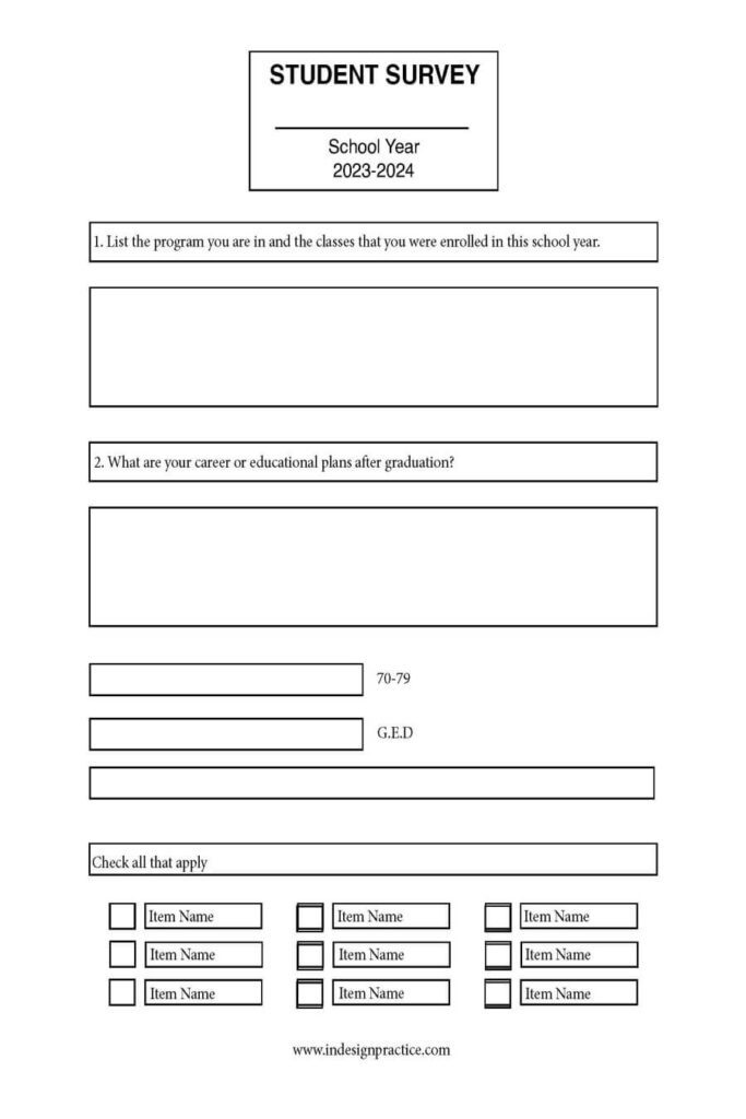 11. InDesign Interactive Form Assignment