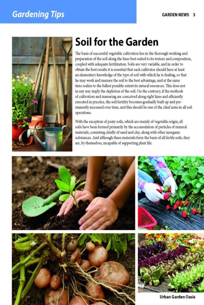 3.2 InDesign Garden Newsletter Assignment