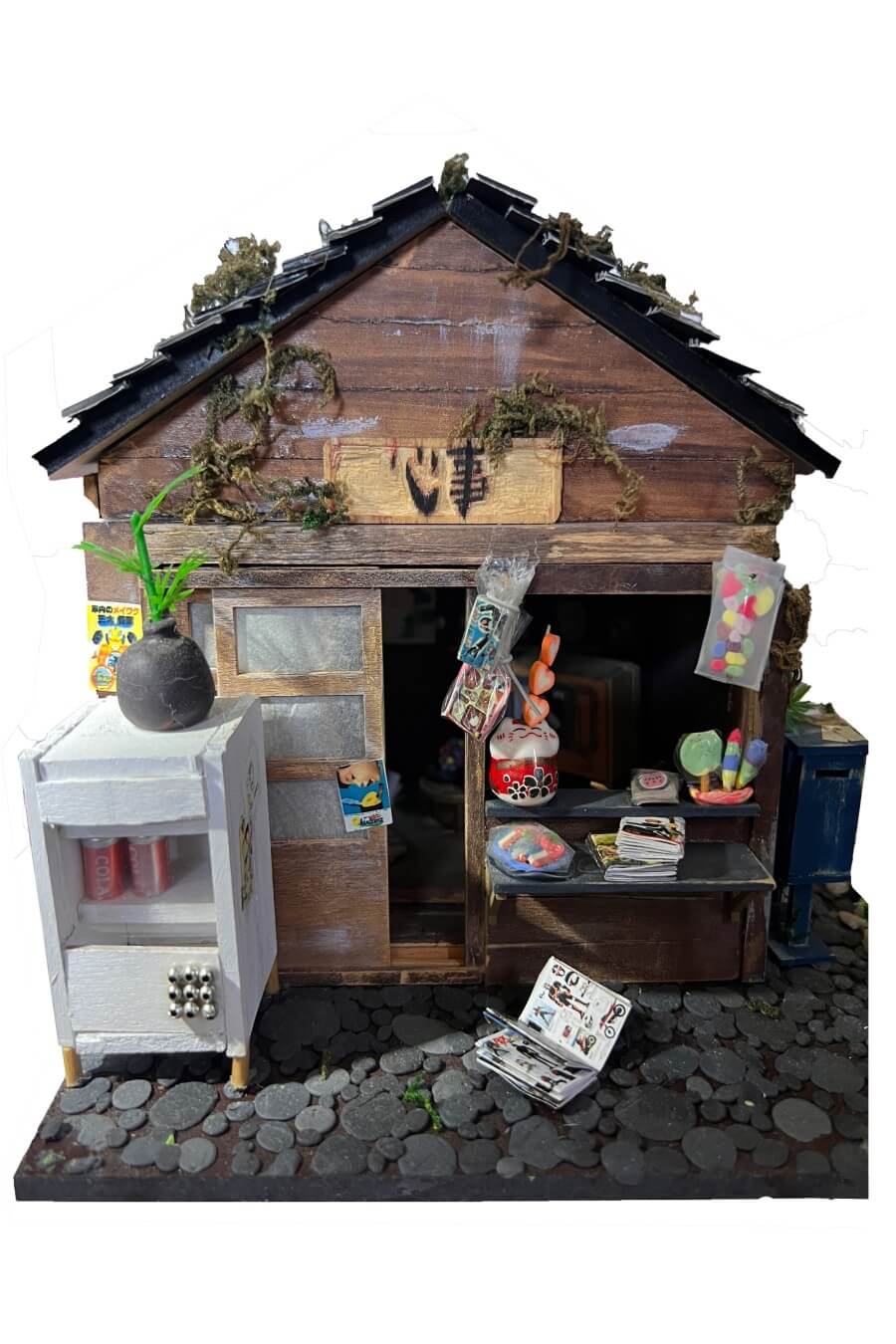 A Japanese convenient store miniature diorama.